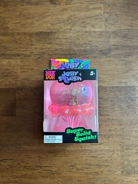 Needoh Jelly Squish Super Solid Squish! Pink Kids Sensory Toy